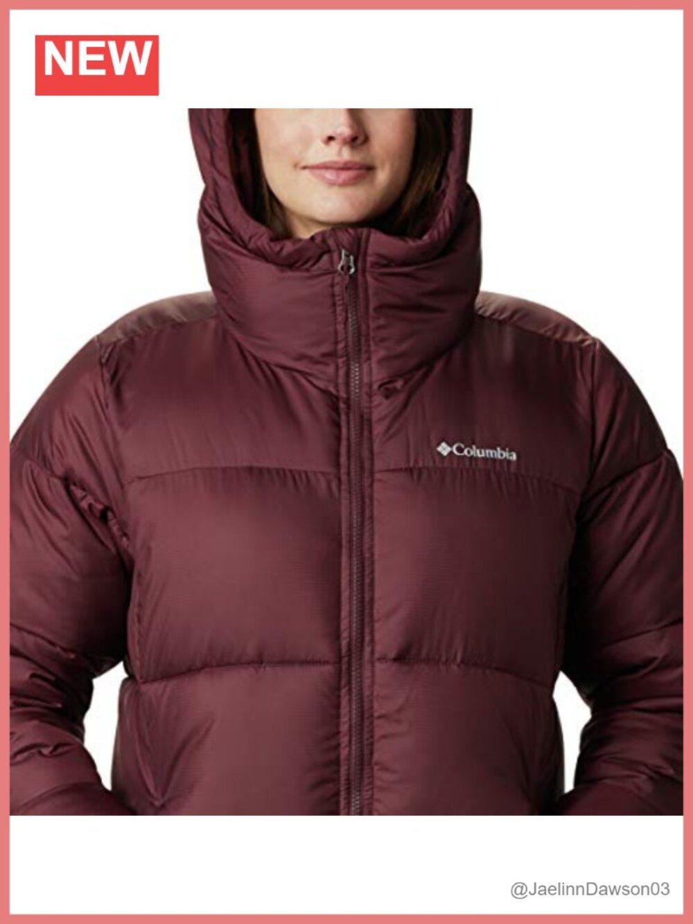 Water Resistant Nylon Quilted Puffer Jacket Hooded Winter Coat - Picture 3 of 5